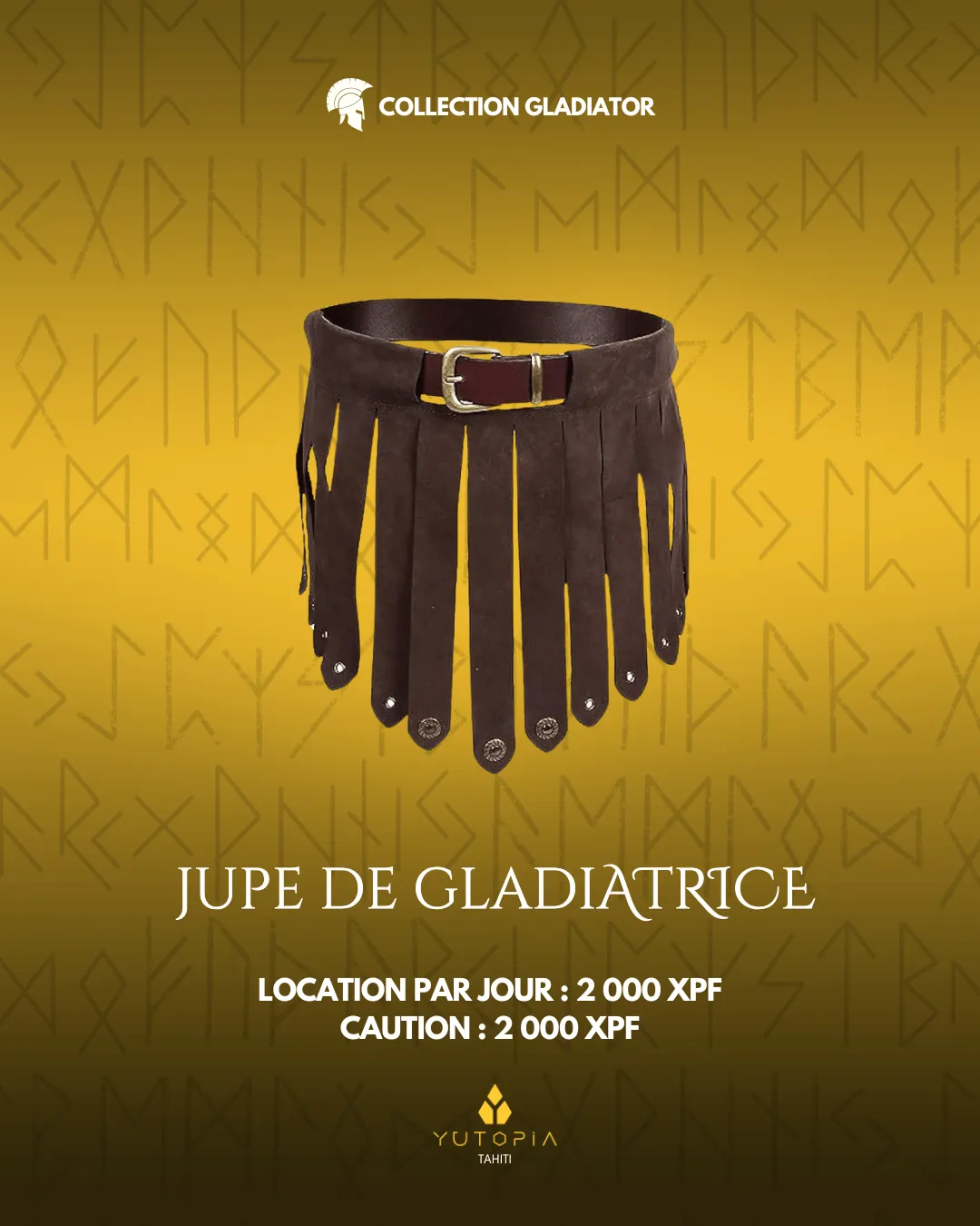 Jupe de gladiatrice 