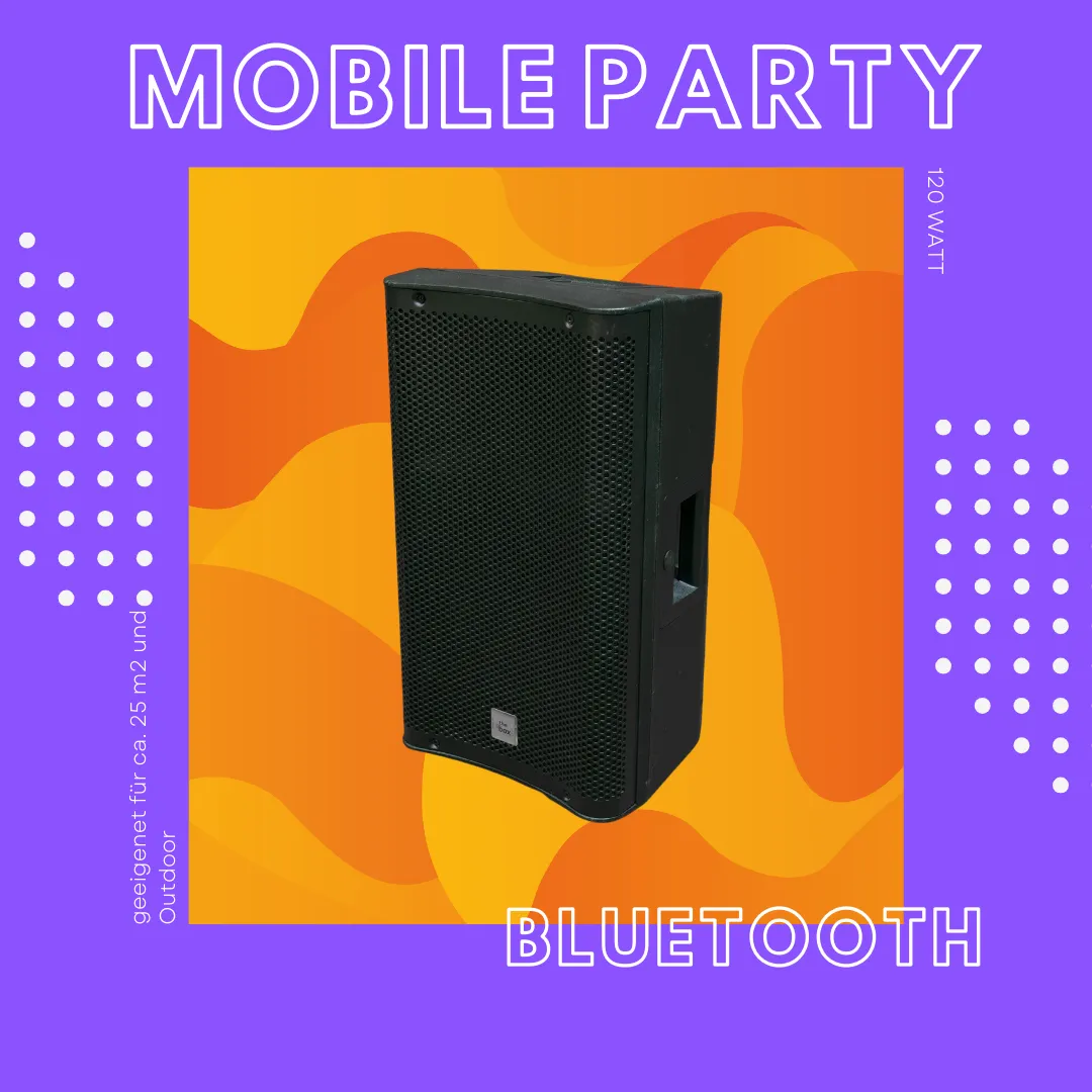 Mobile Party - Akku hält ca. 4h