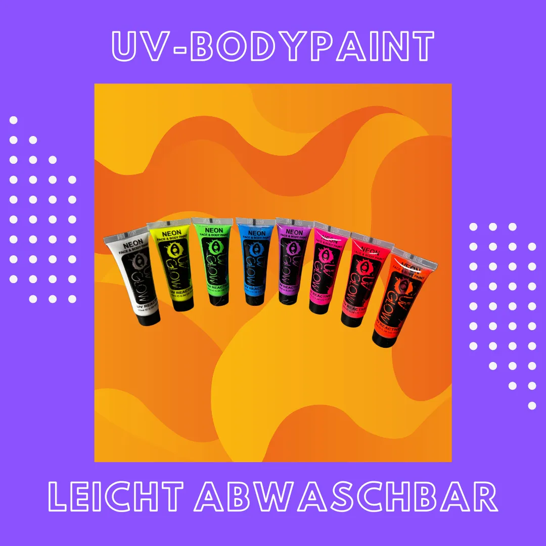 UV-Bodypaint Körpermalfarben Schwarzlicht
