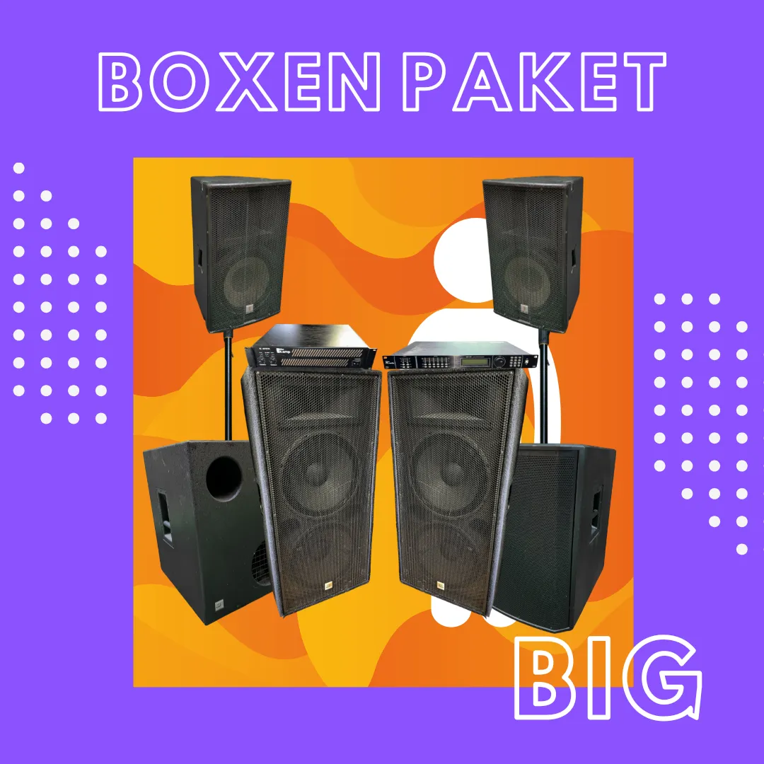 Boxen Paket Big 200 Personen / 300 m²
