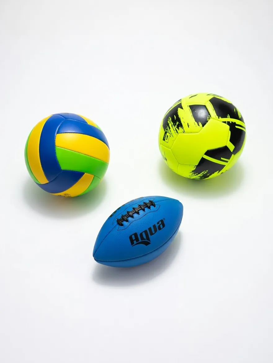 Beach Balls & Games Pack (Volleyball, Football + Soccer)