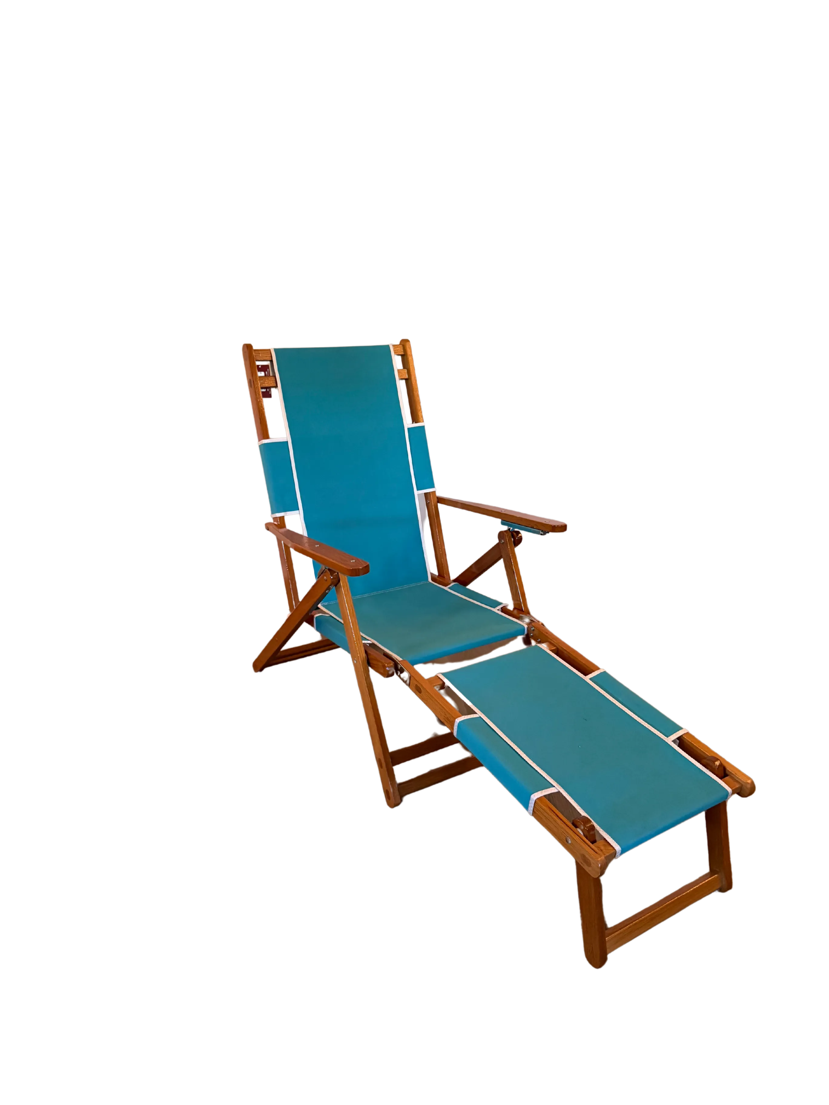Wood Beach Chair w Removable Footrest