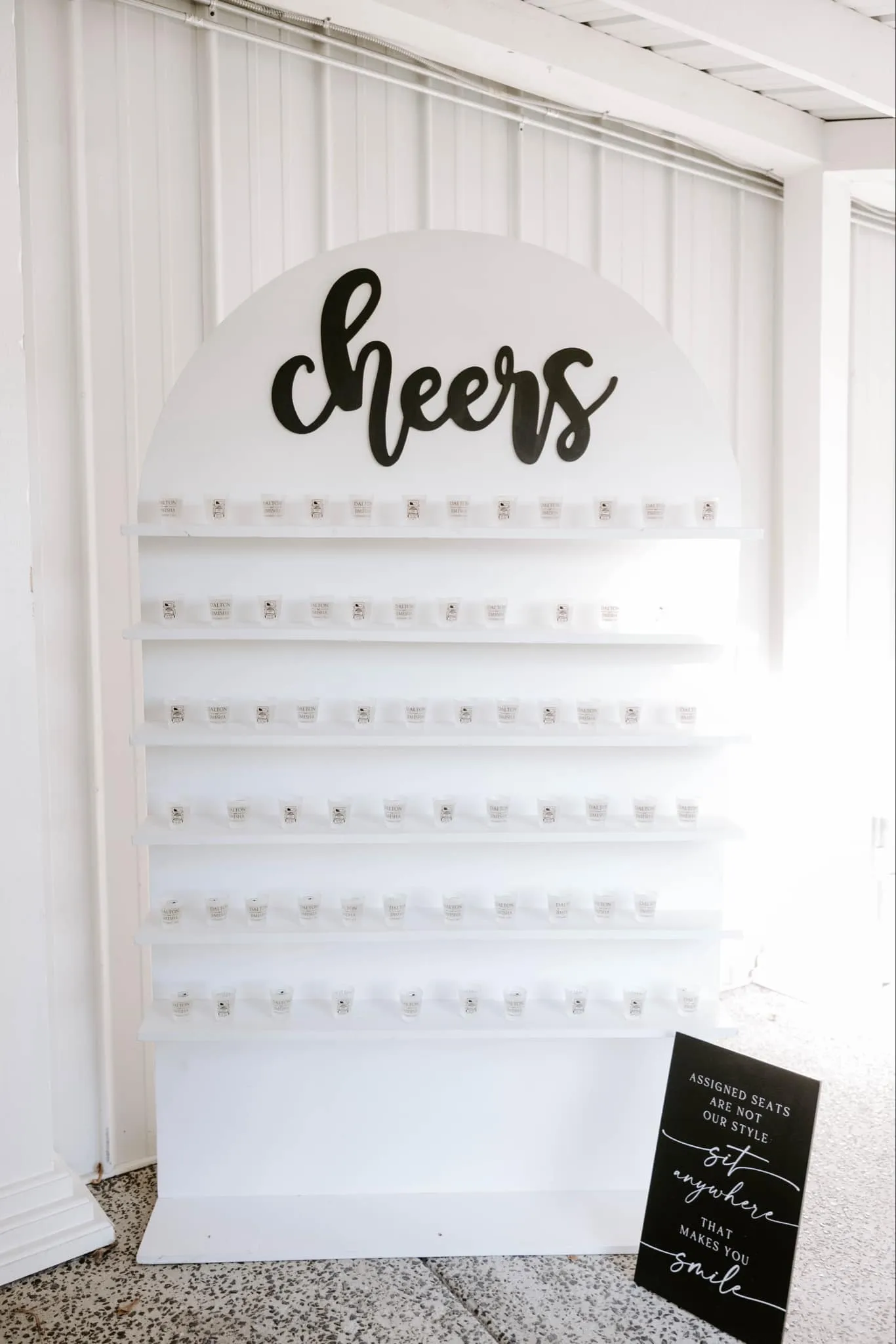 Champagne/ treat wall
