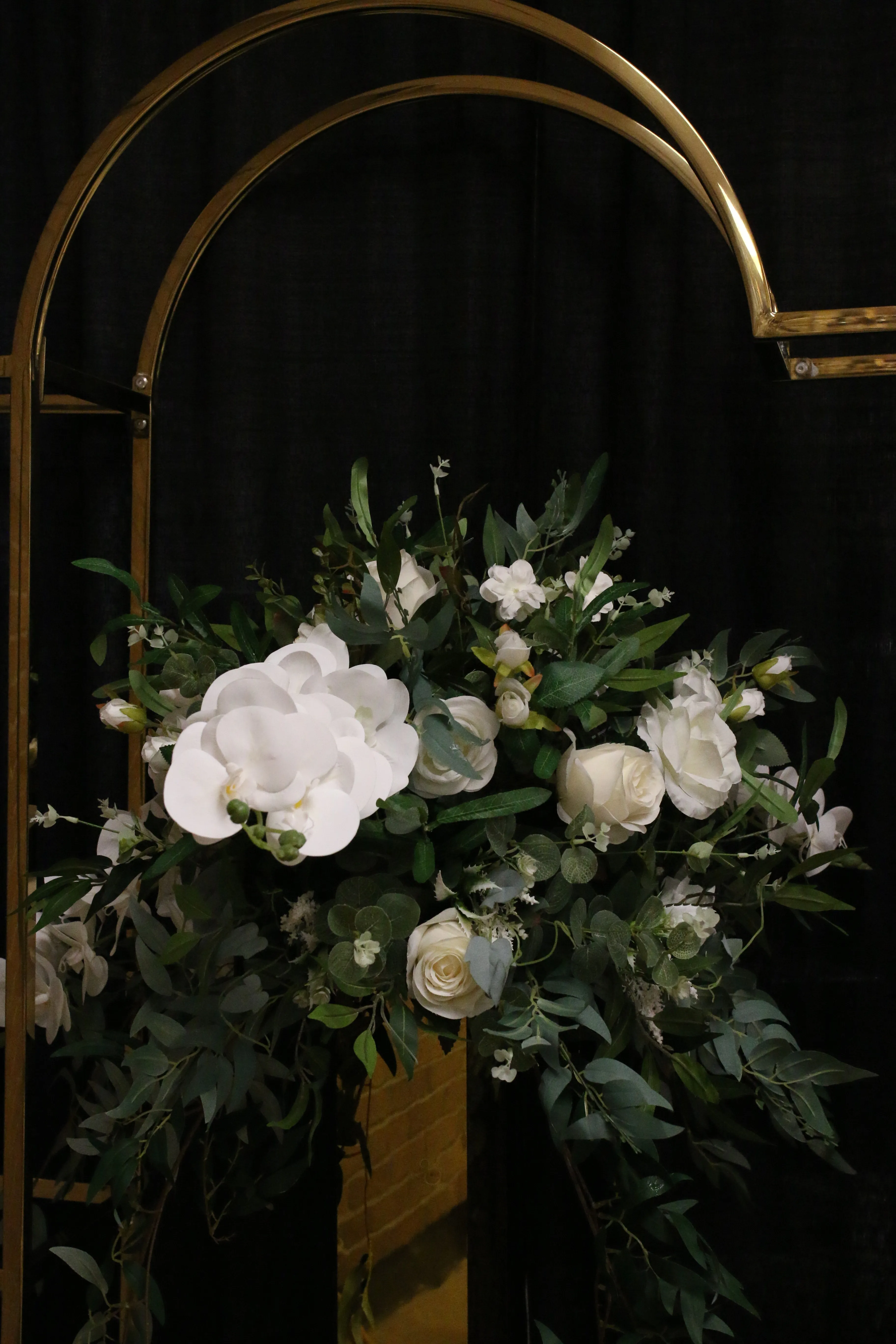 White and Green Flower Ball 55cm