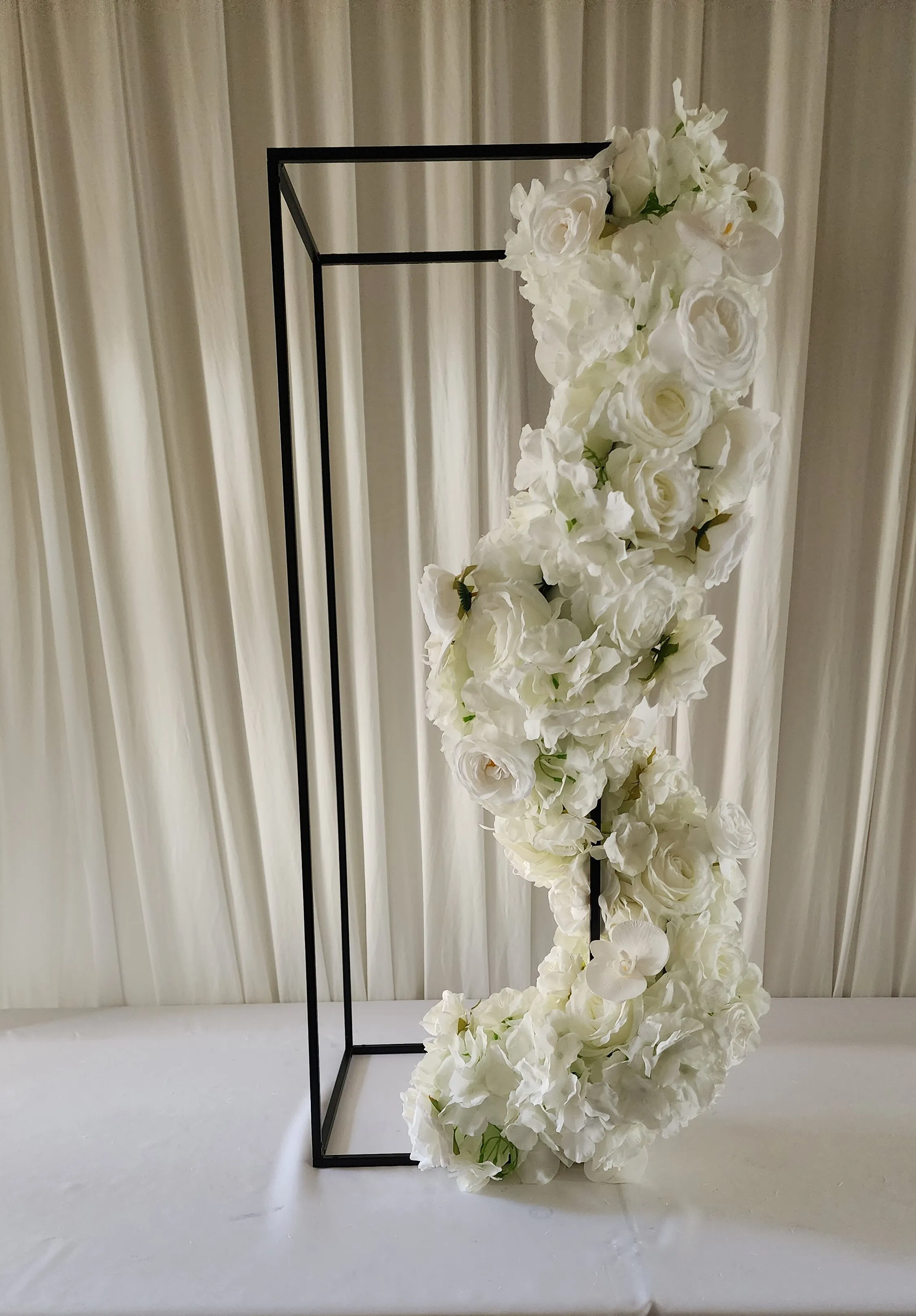 White floral runner