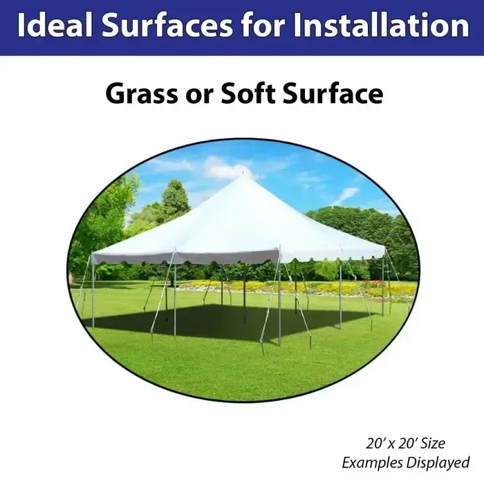 20 x 20 Pole tent