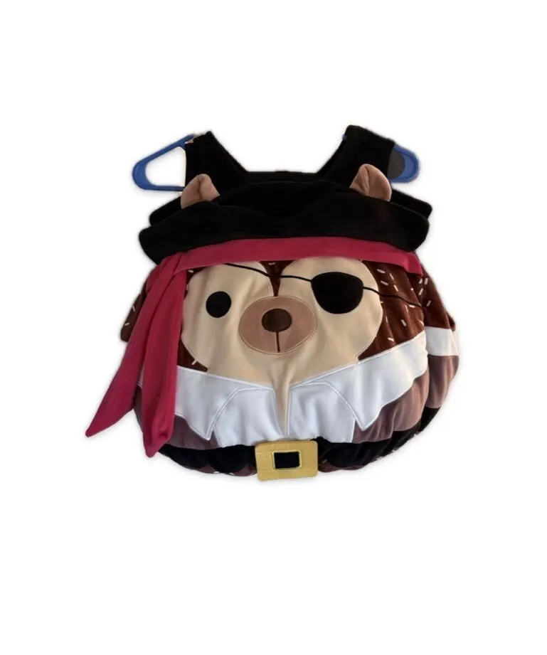 Squishmallows Costume (Hans the Hedgehog Pirate) - One Size (6+)
