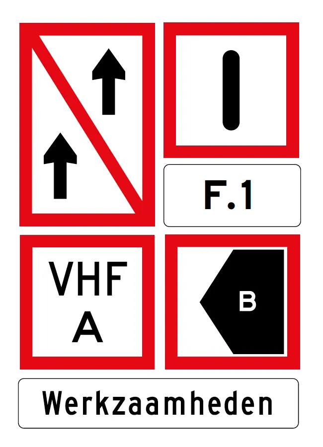 Bordopstelling CROW 2200 Belemmering