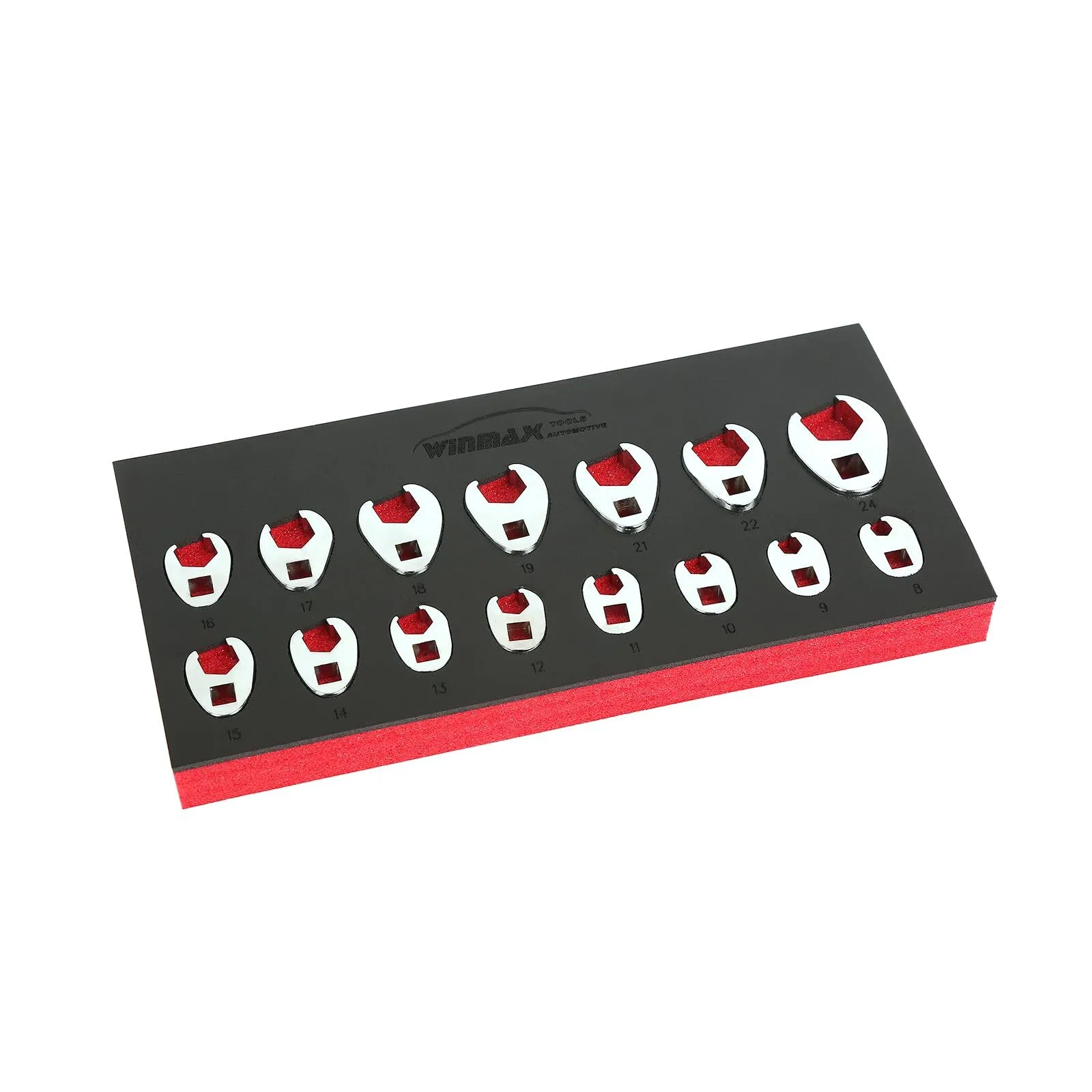 Crowfoot Wrench Set 15pc - Metric 8mm - 24mm