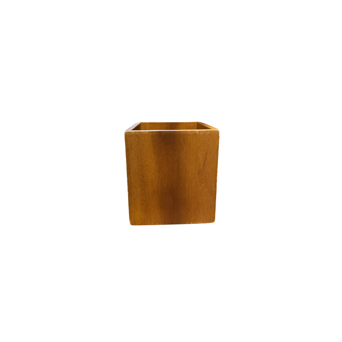 Square Wooden Vase