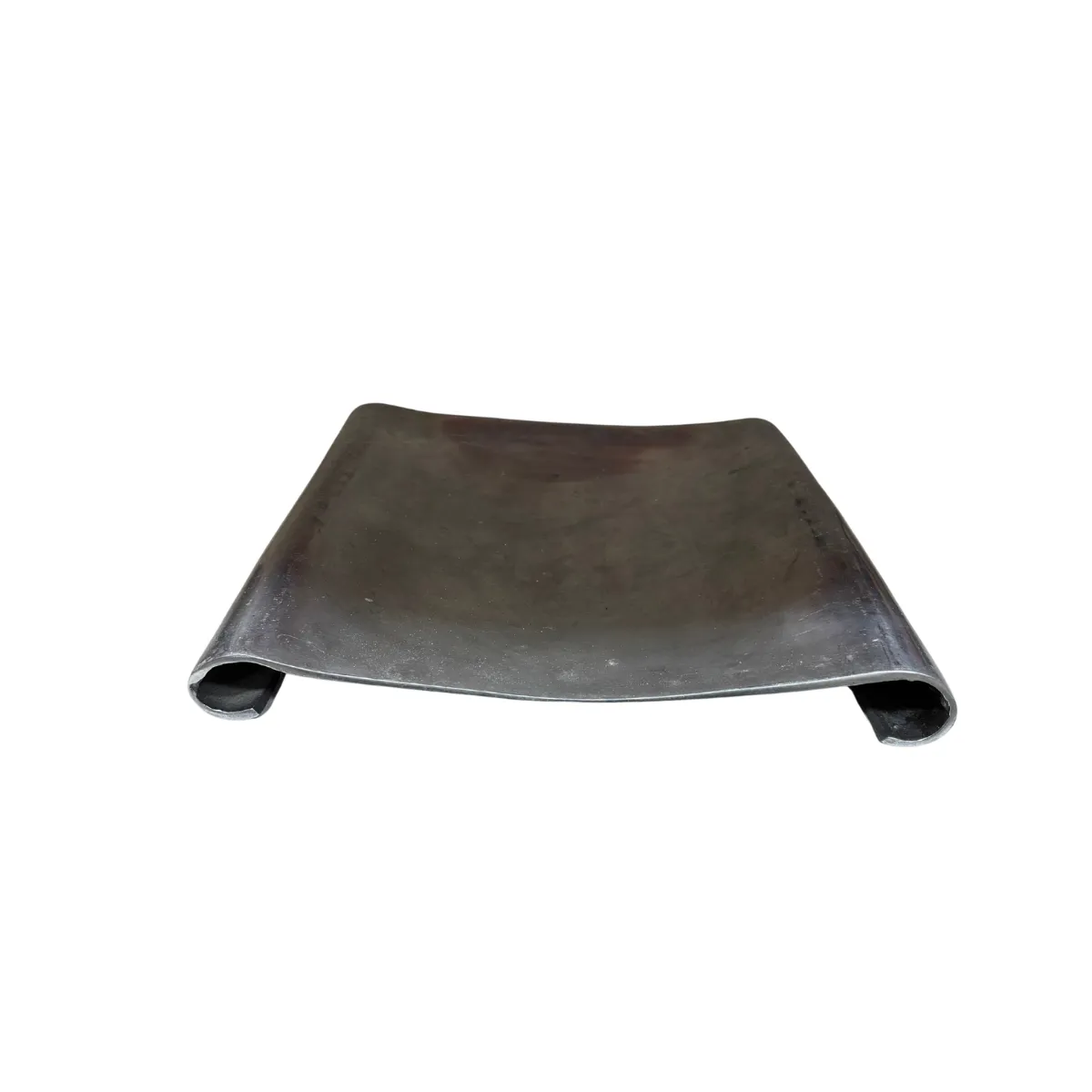 Silver Curled Edge Square Tray