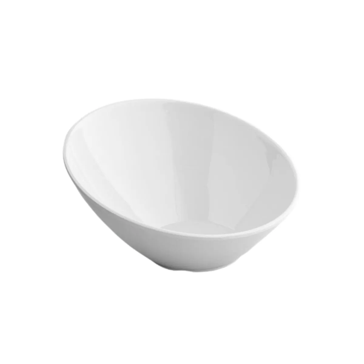 Angled White Bowl