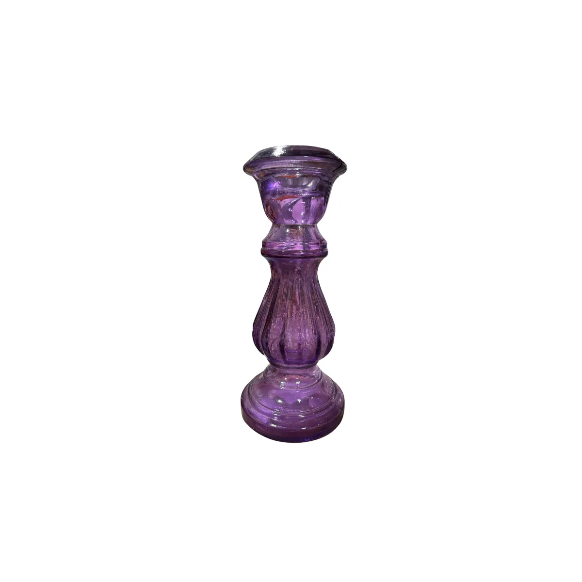 Purple Column Candle Holder Vase
