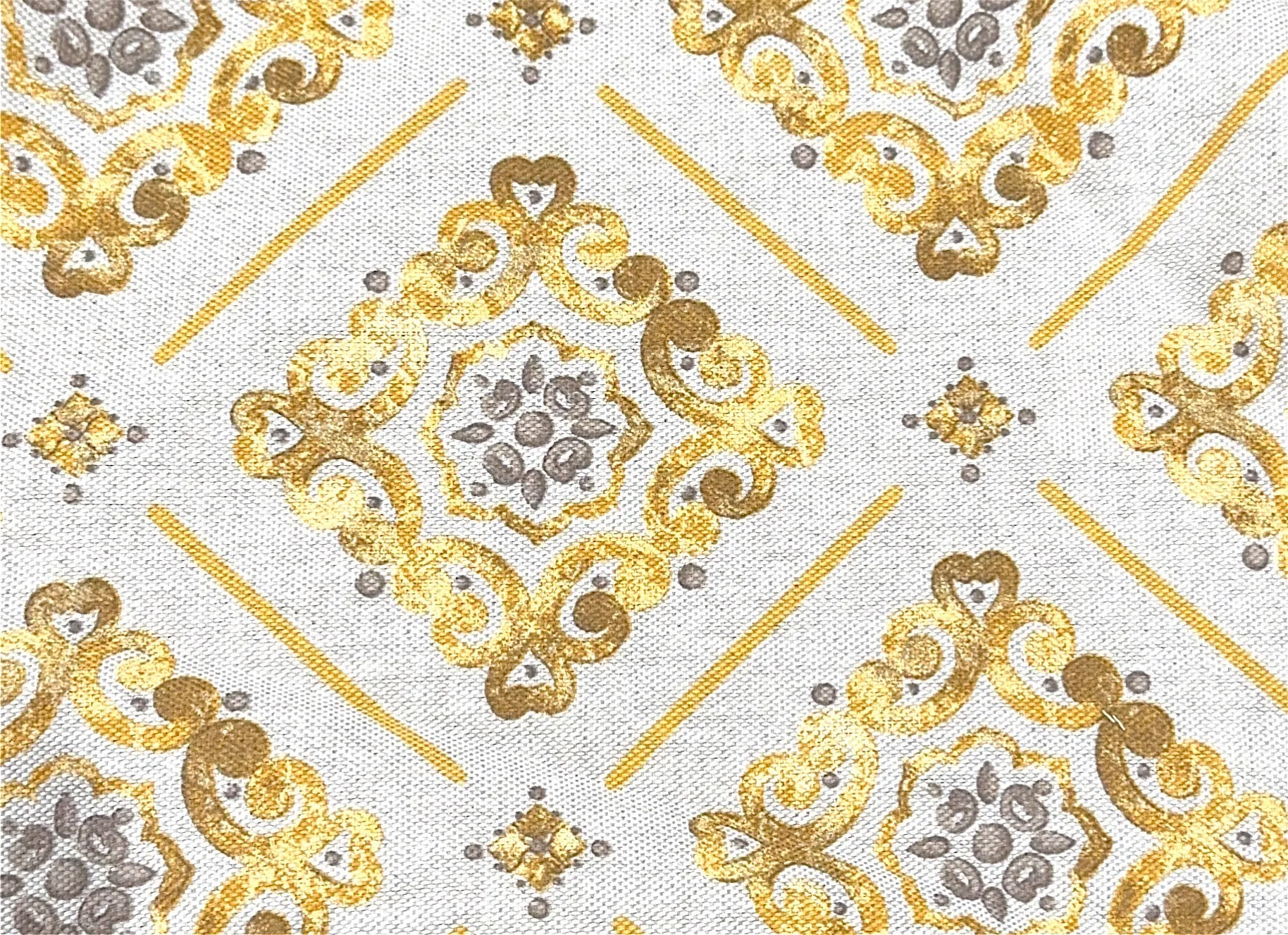 Yellow Vintage Print