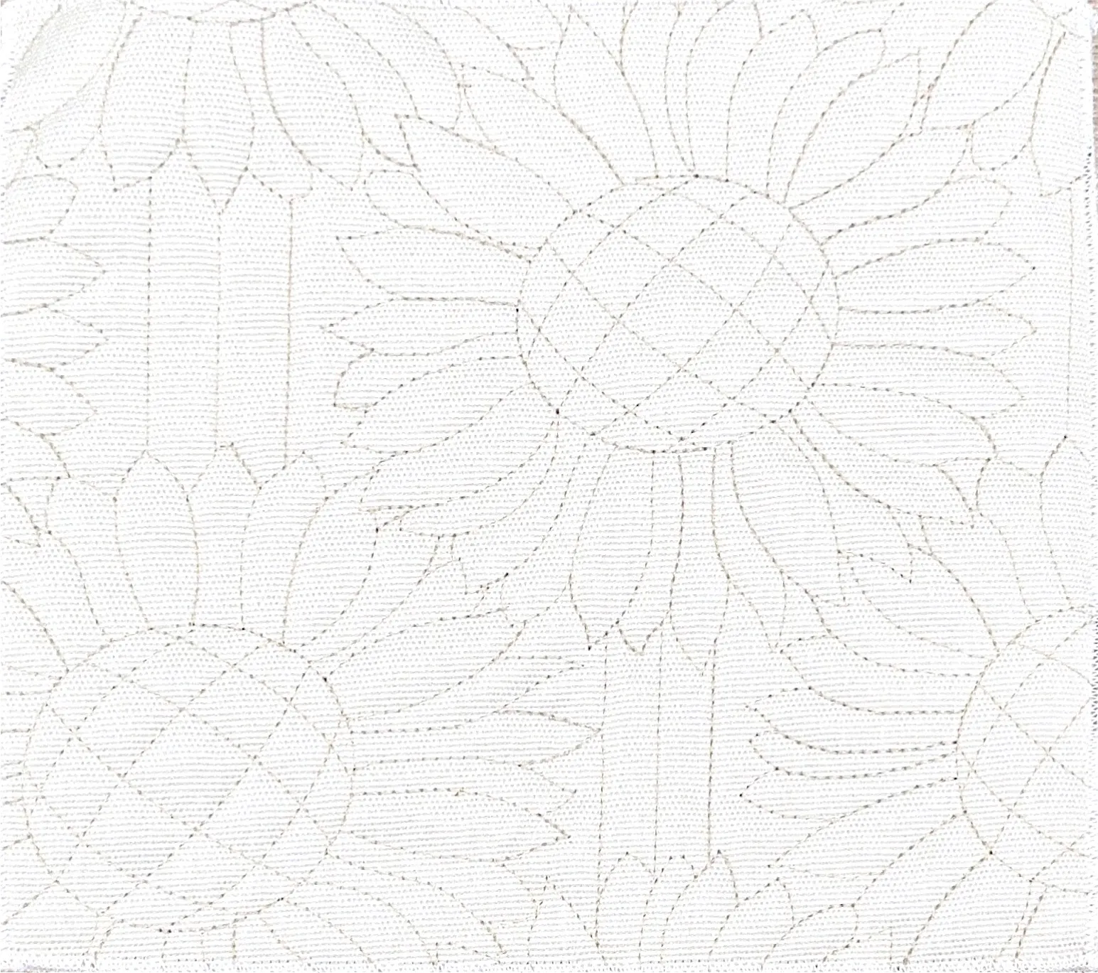 Cream Beige Daisy Quilted