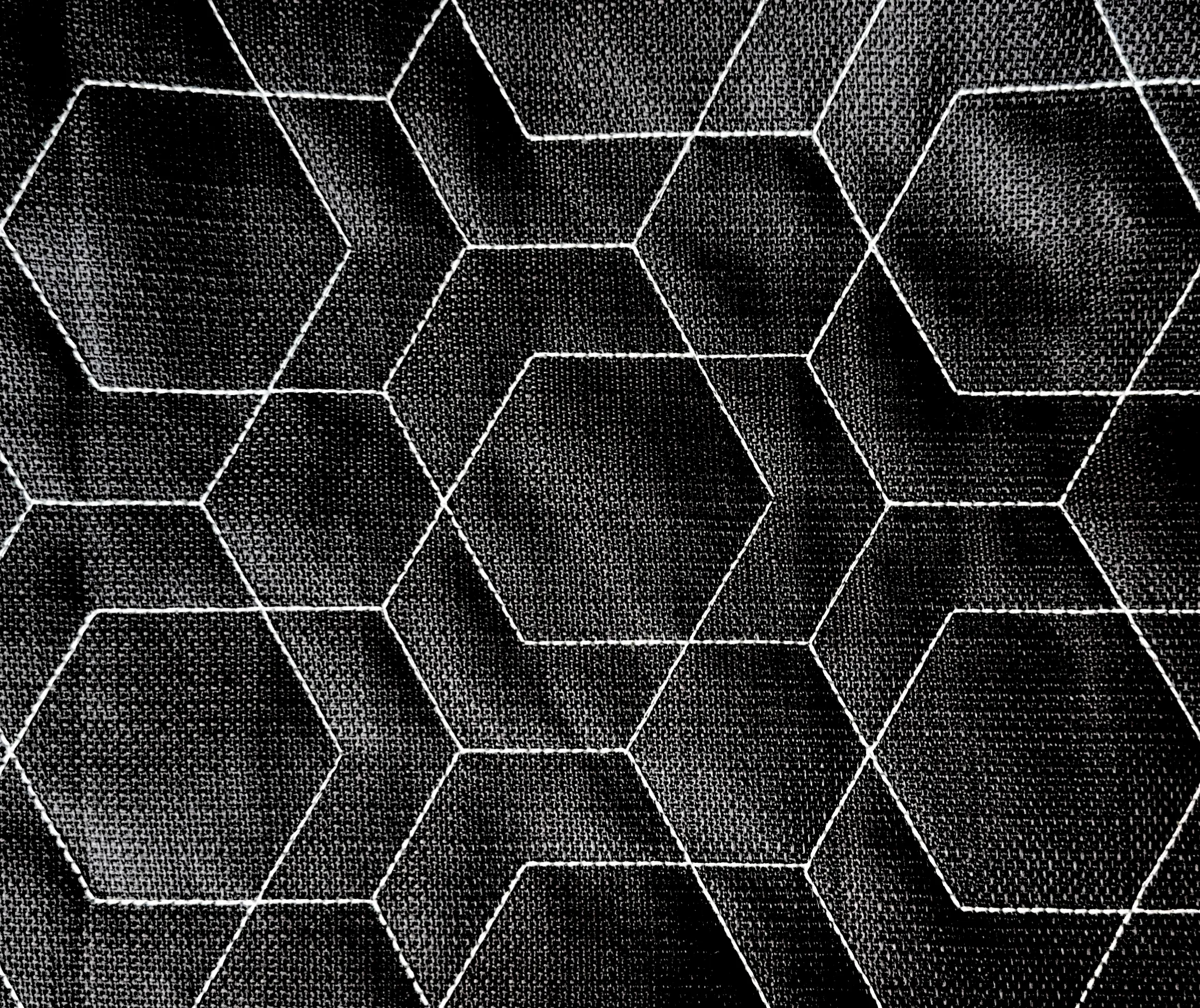 Grey Quilted Tablecloth