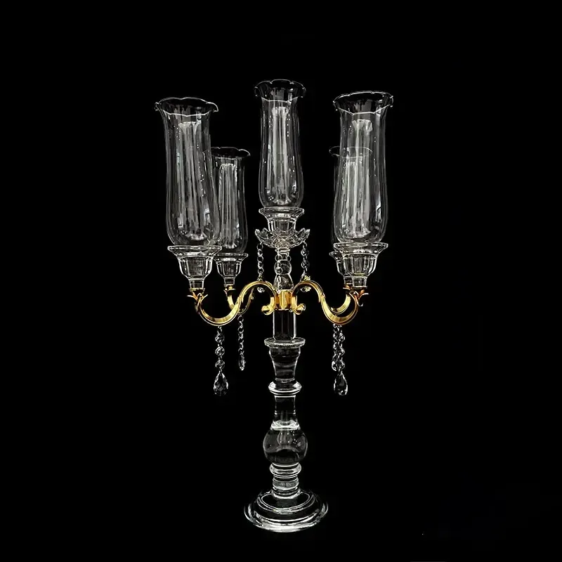 5 Arm Crystal Candelabra