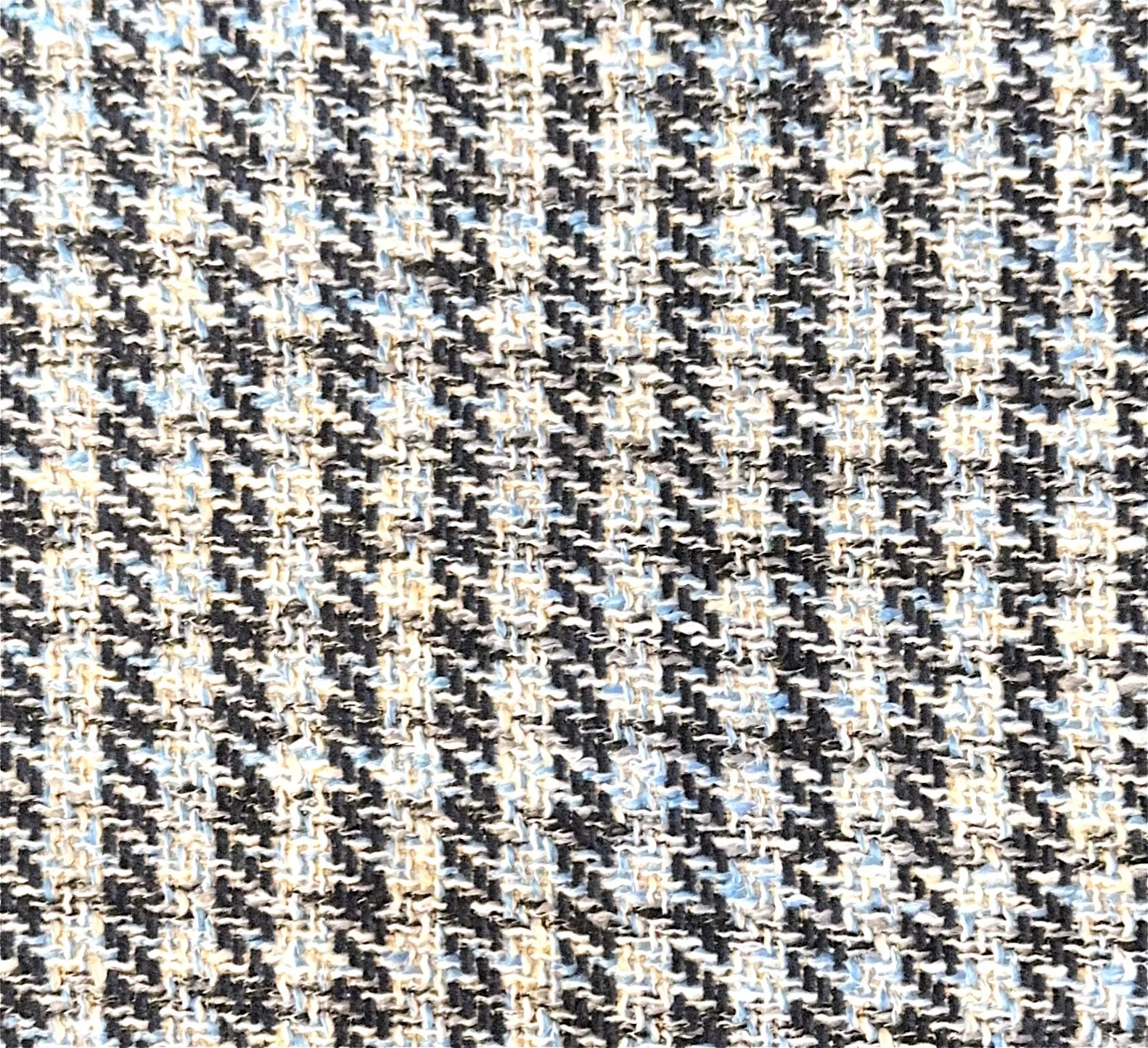 Blue Chanel Textured Houndstooth