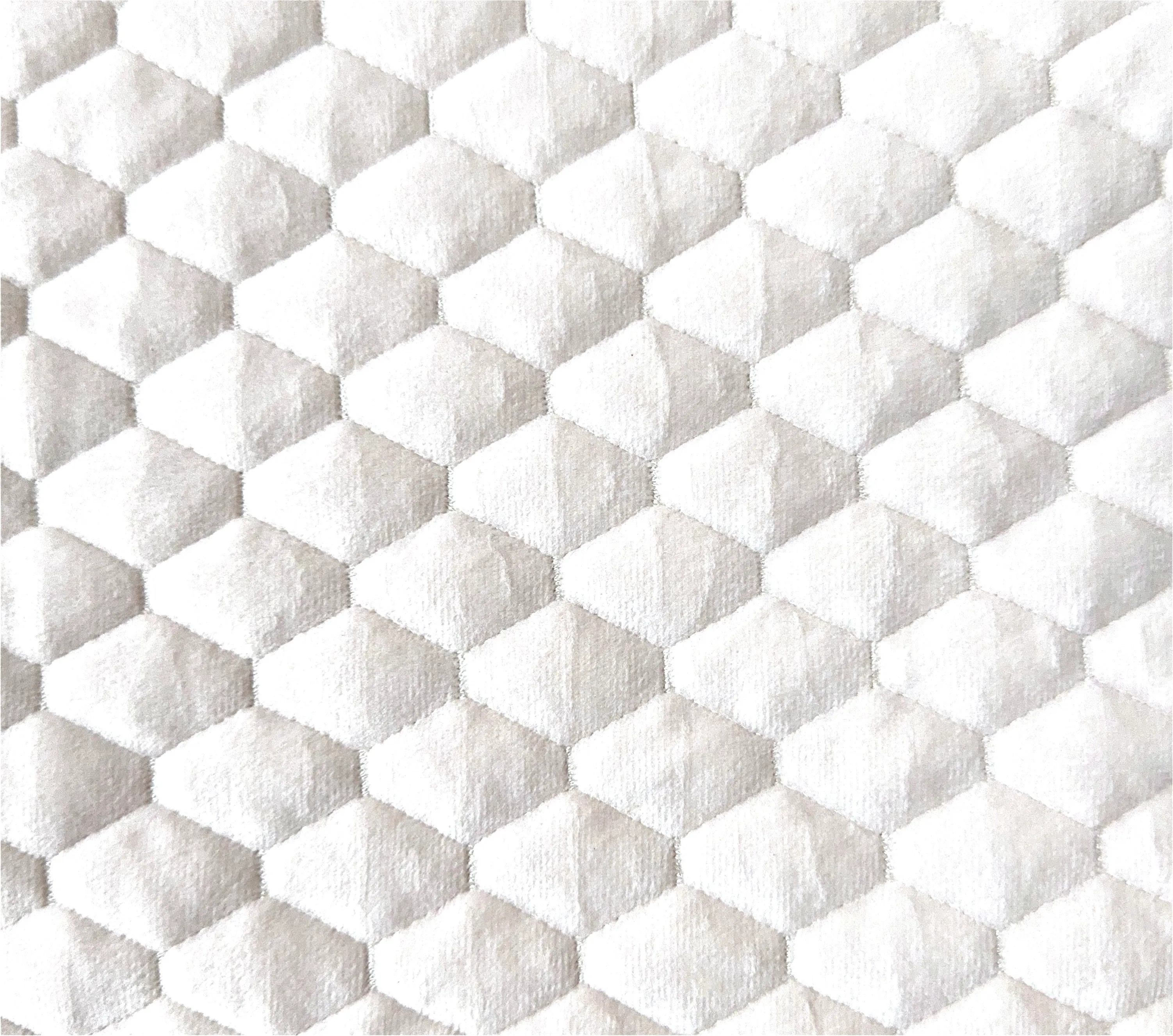 Cream Velvet Quilted Tablecloth