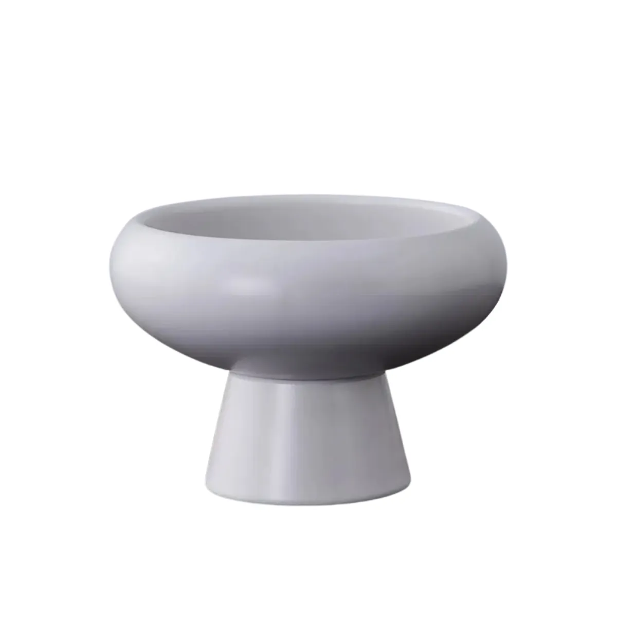 White Mini Planter with Pedestal