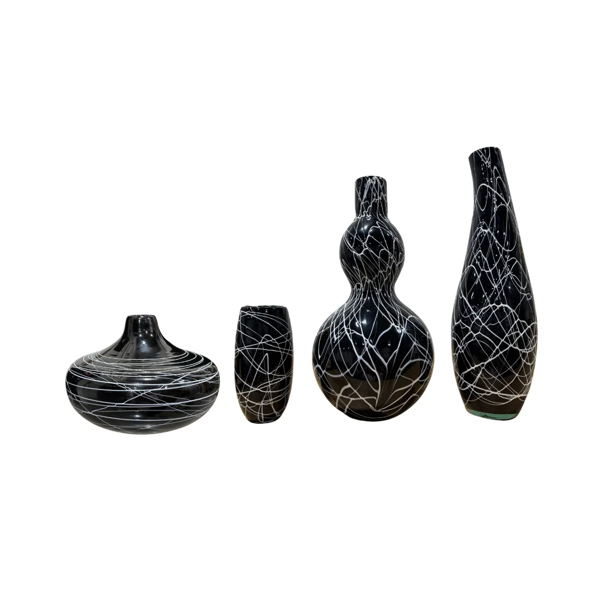 Black Web Vase 