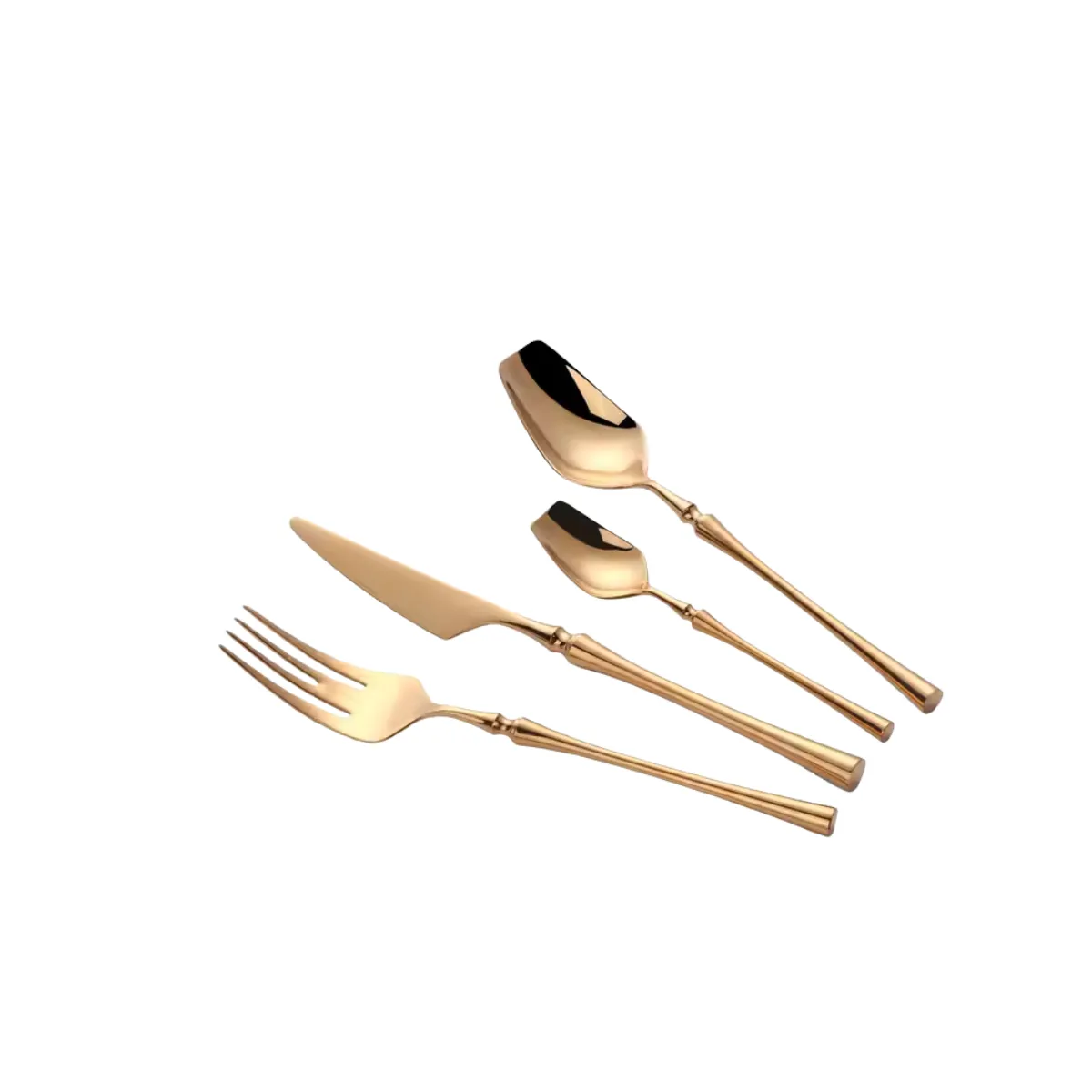 Gold cutlery set