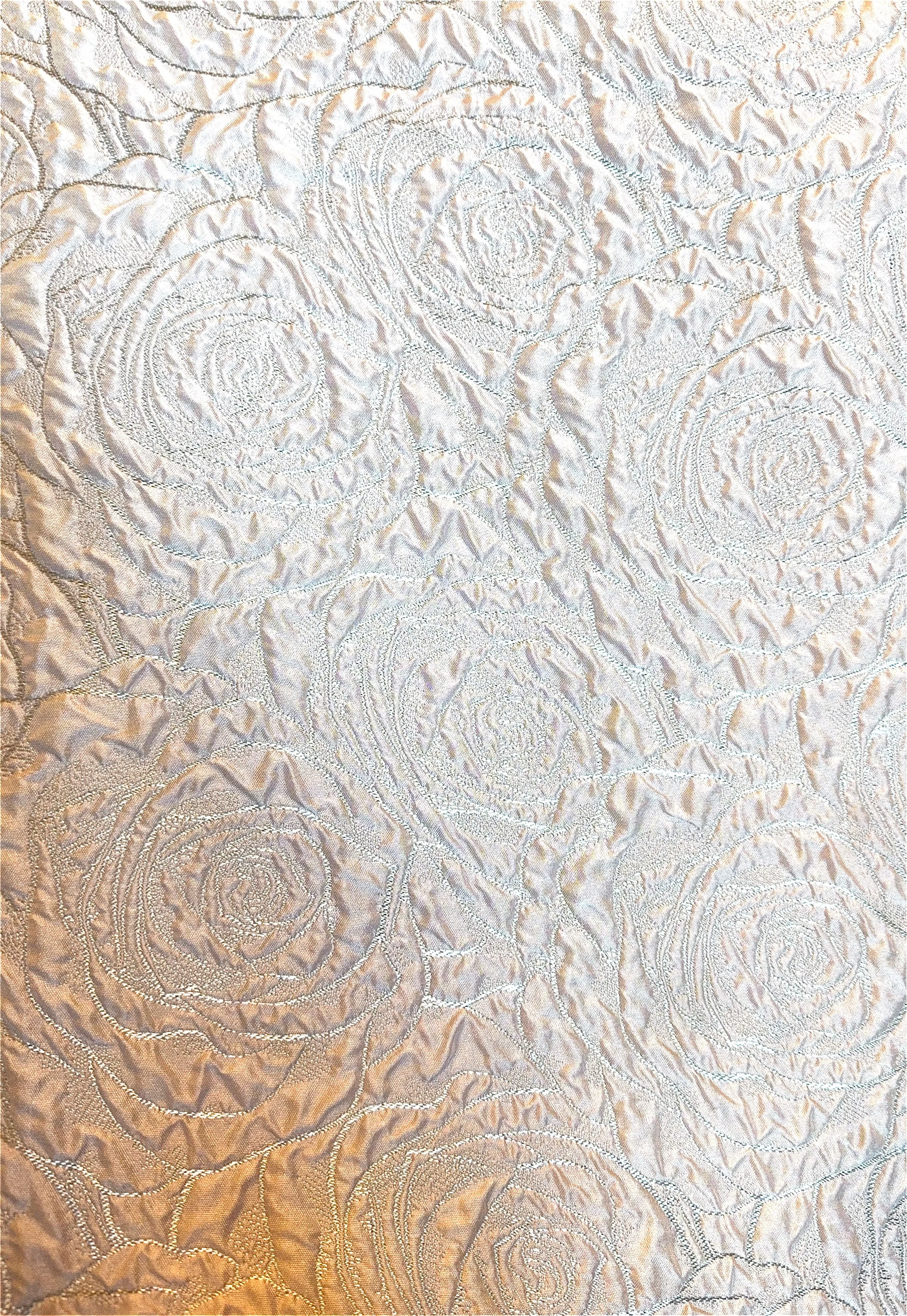 Pink Floral Pucker Tablecloth 