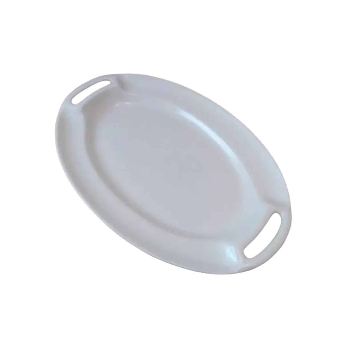 White Oval Serving Tray