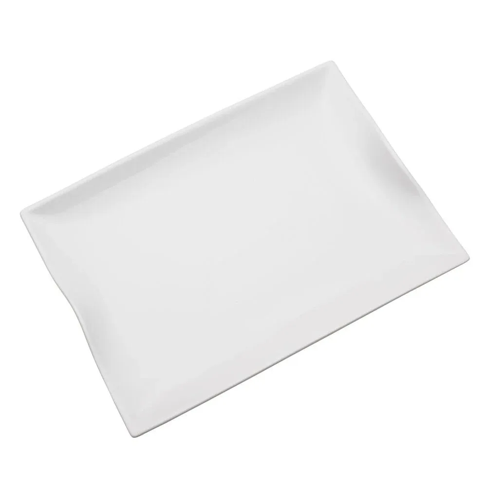 White Rectangular Serving Platter 