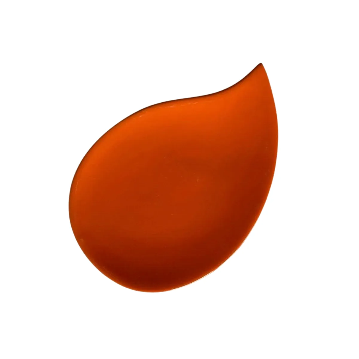 Orange Teardrop Plate