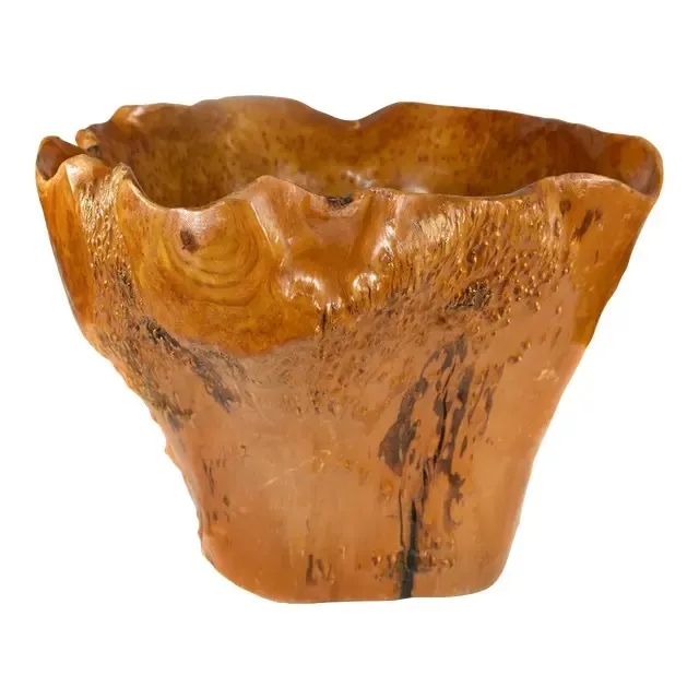 Carved Tree Display Bowl