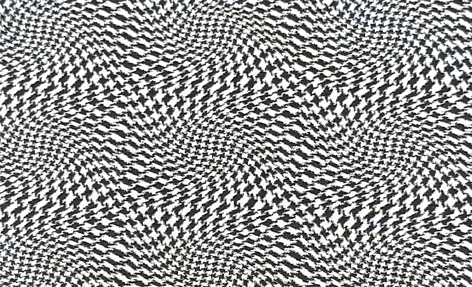 Wave Houndstooth Black & White