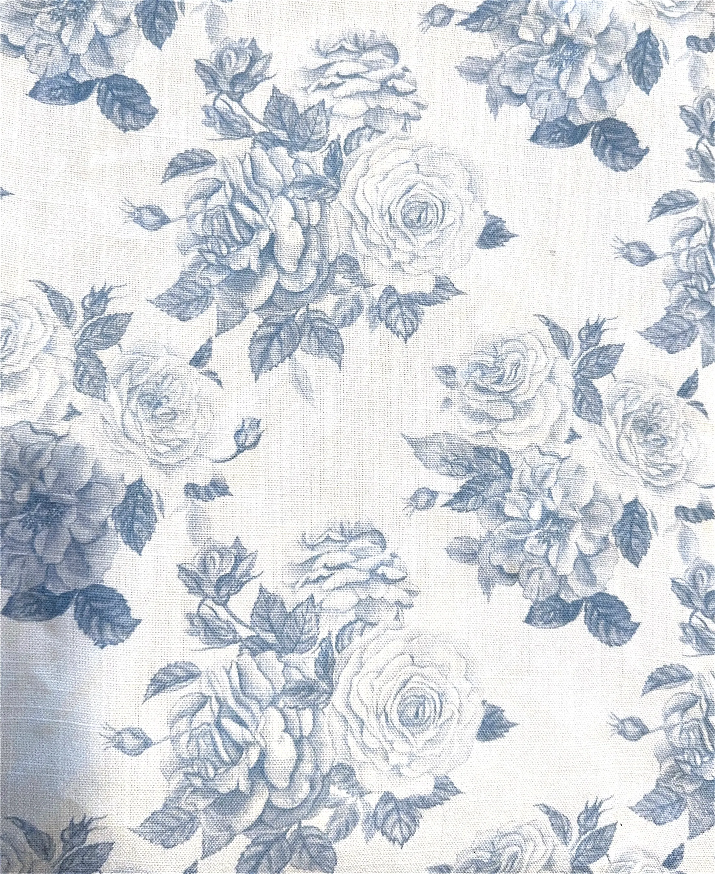Blue Rose Vintage Floral Tablecloth
