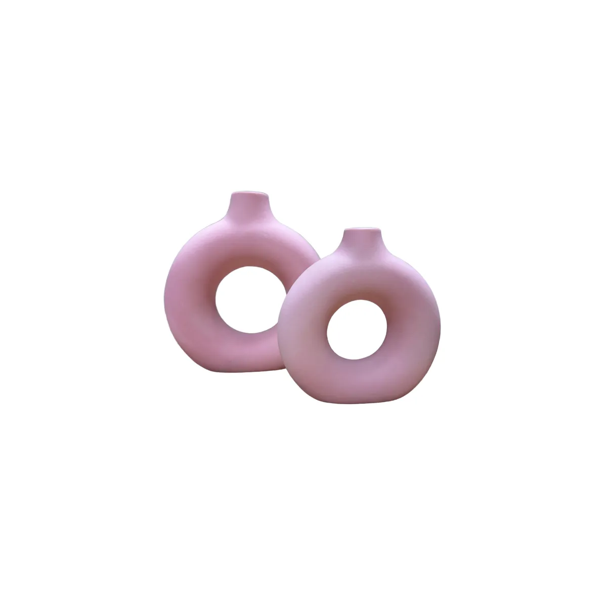 Pink Donut Vase