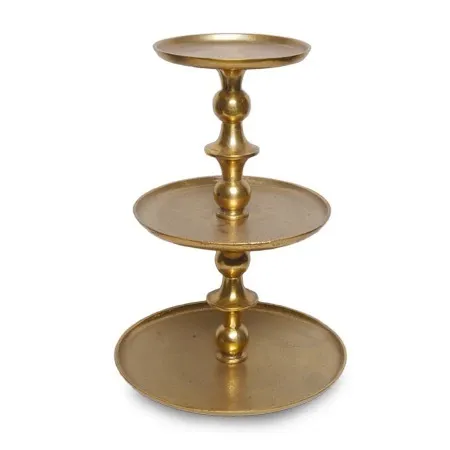 3-Tier Gold Dessert Stand
