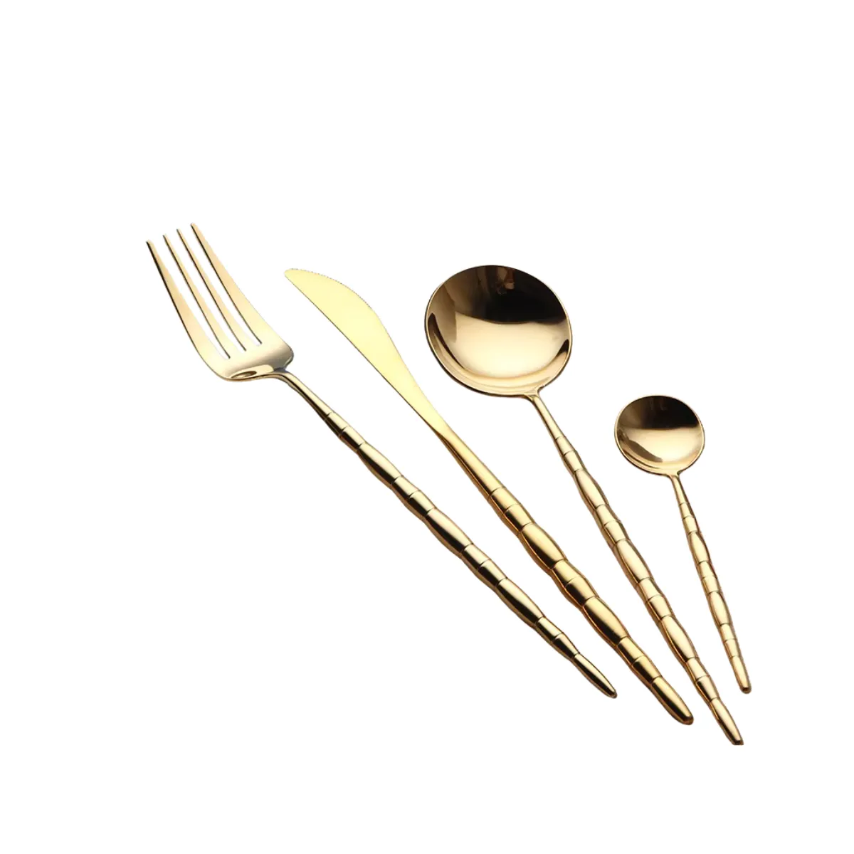 Gold Bead Cutlery Set