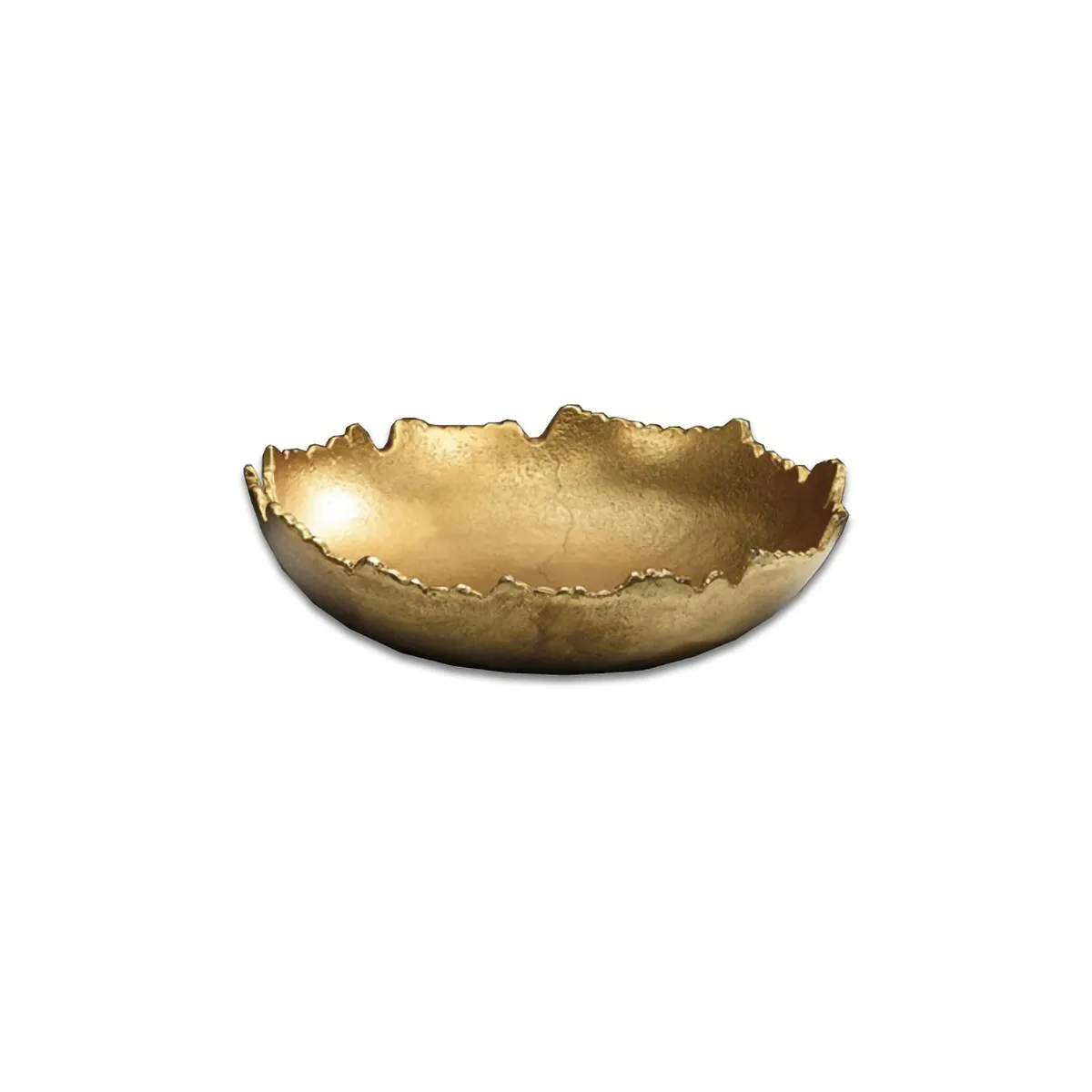 Torn Edge Gold Serving Bowl