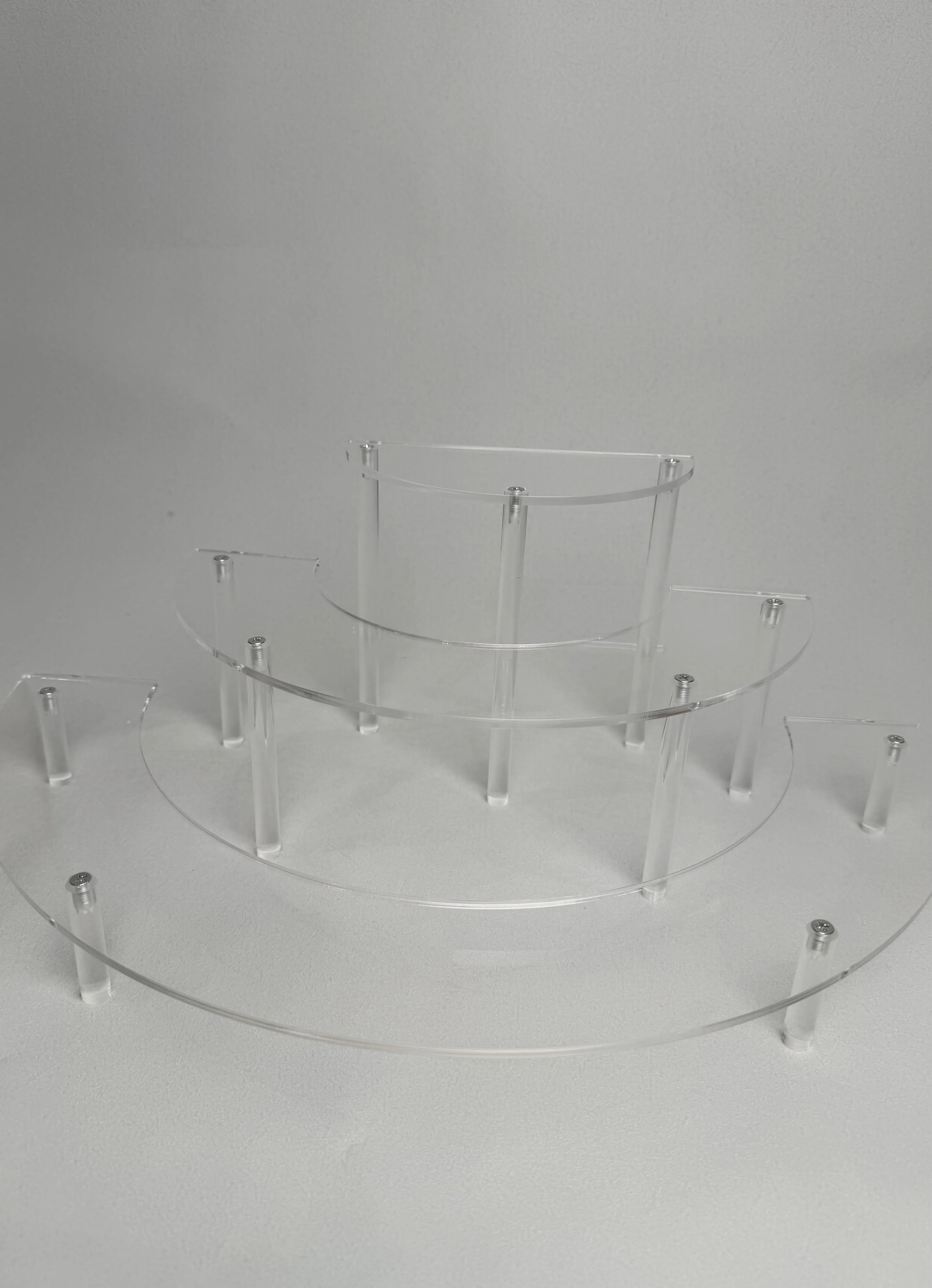 Acrylic Curved 3 Tier Dessert Display