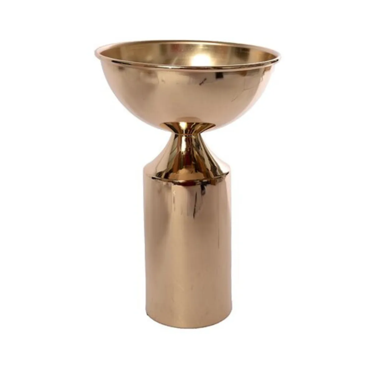 Gold Pedestal Vase/Candle Holder