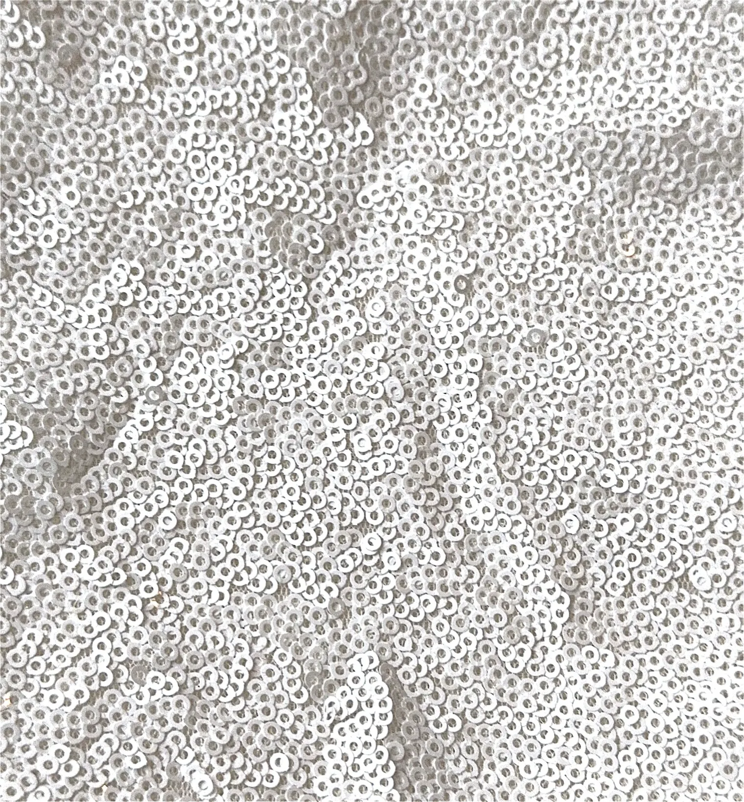 White Sequin Tablecloth