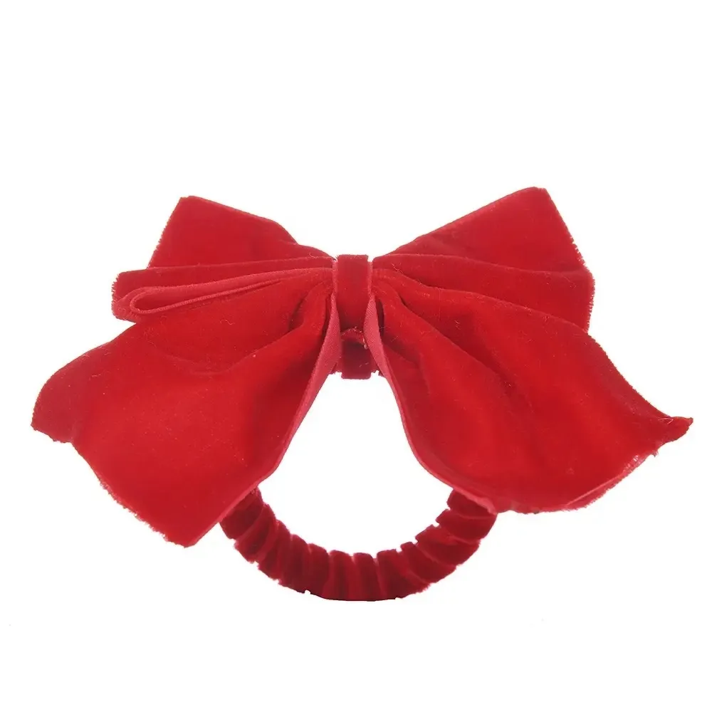 Red Velvet Bow Napkin Rings
