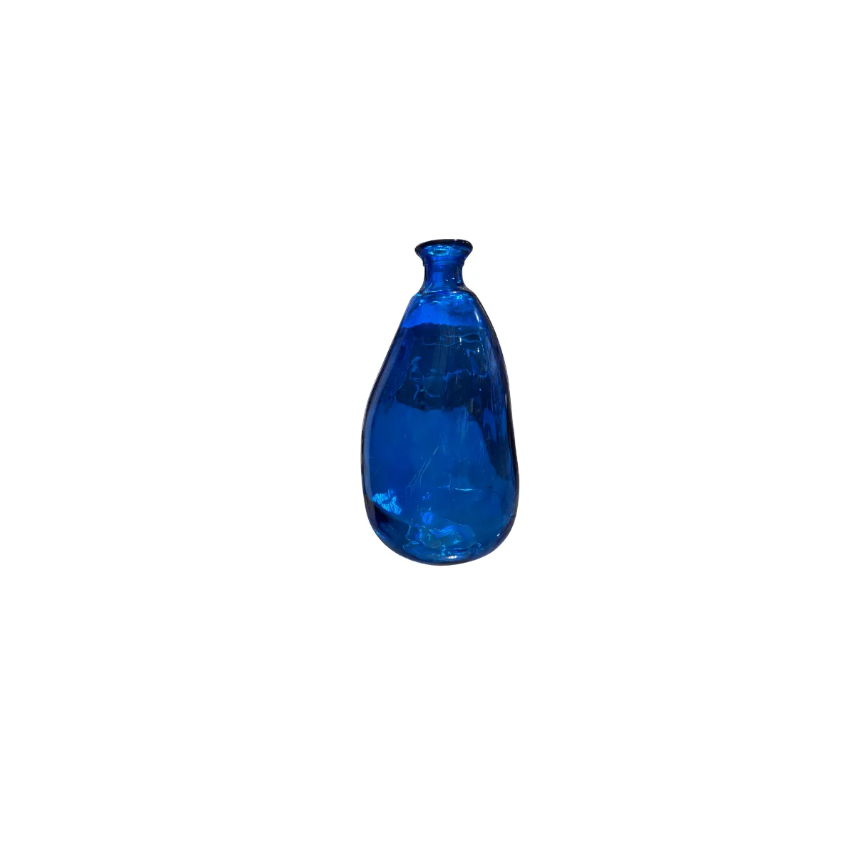 Organic Teardrop Blue Vase