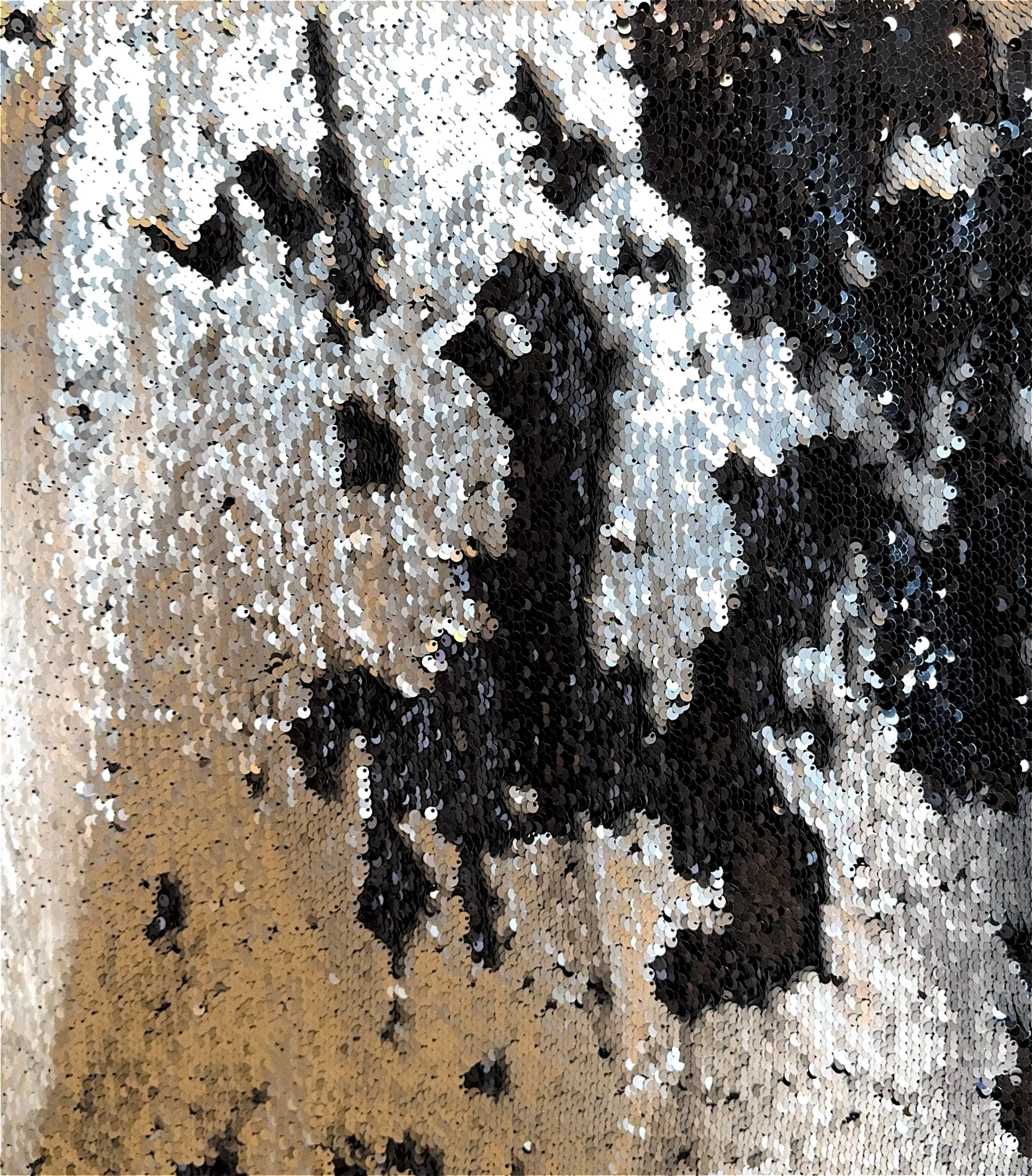 Black Silver Sequin Tablecloth 