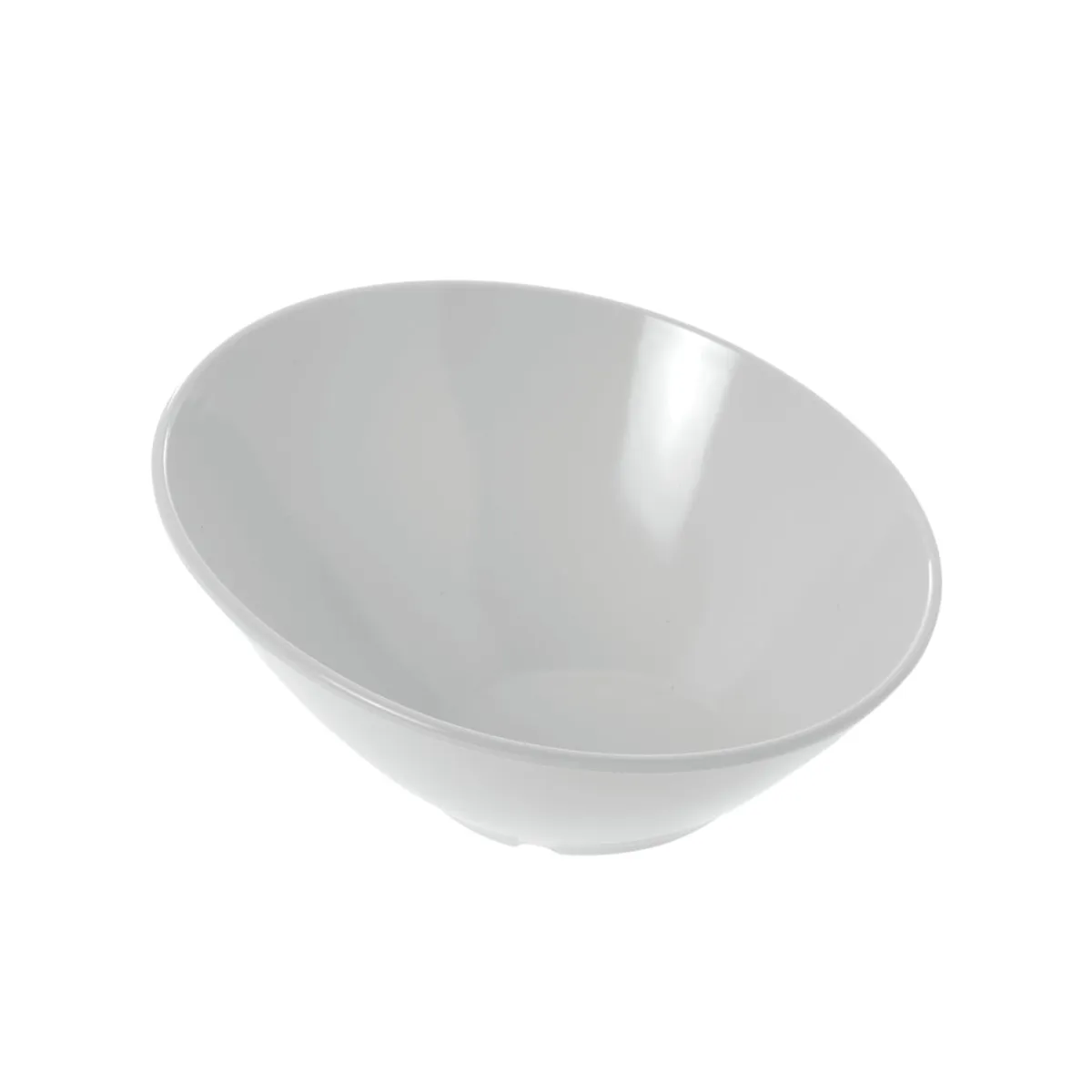 Angled White Serving Bowl