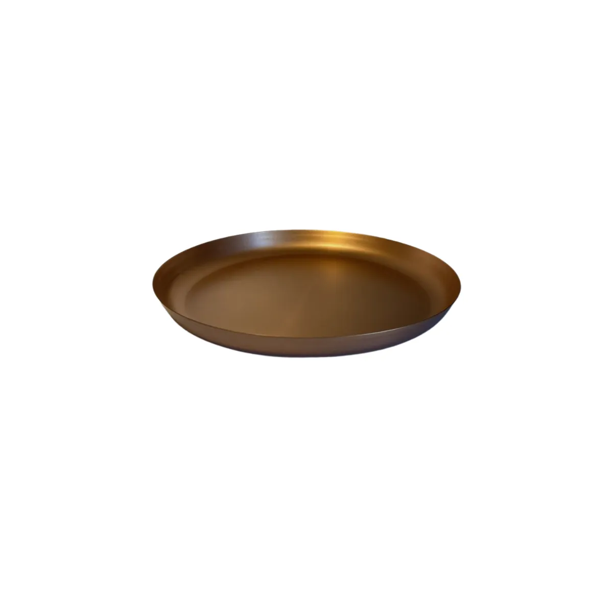 Copper Round Serving Tray
