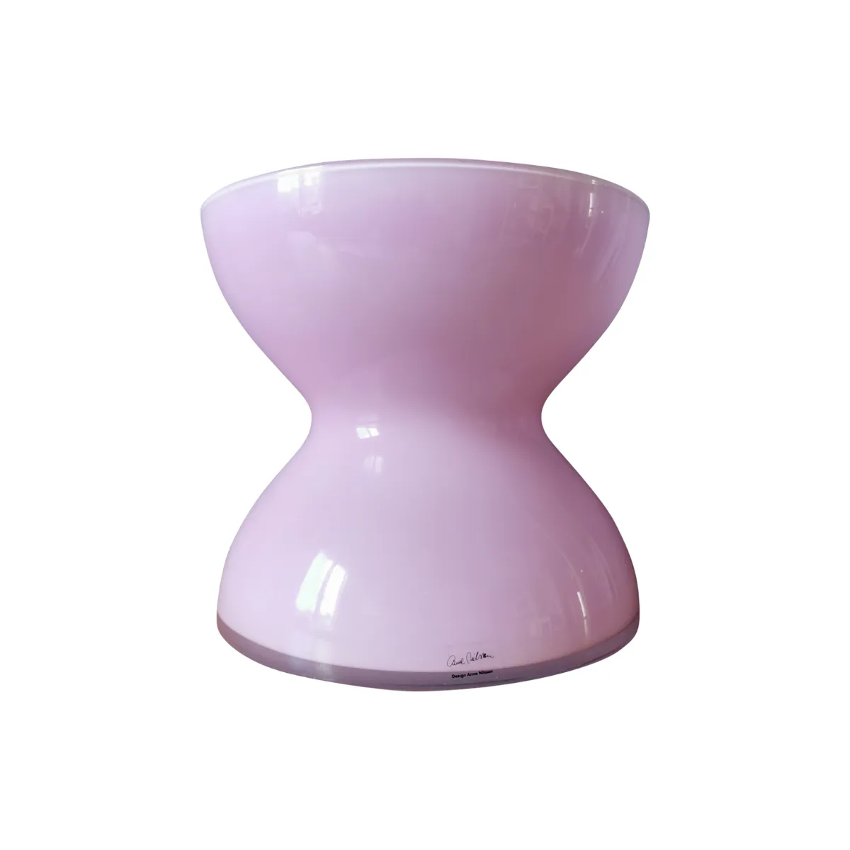 Pink Hourglass Vase