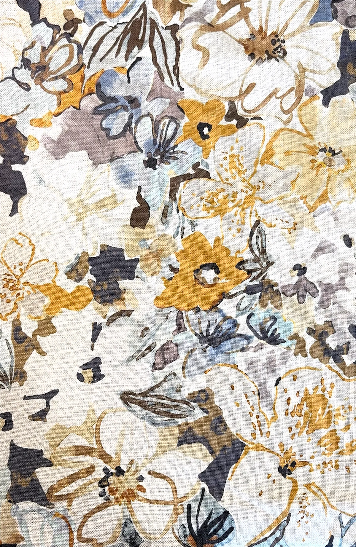 Seafoam Mustard Floral Tablecloth