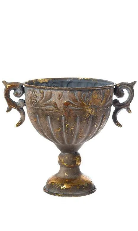 Bronze Detailed Urn Vase 