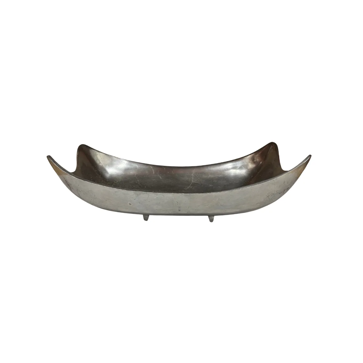 Silver Curved Edge Bowl
