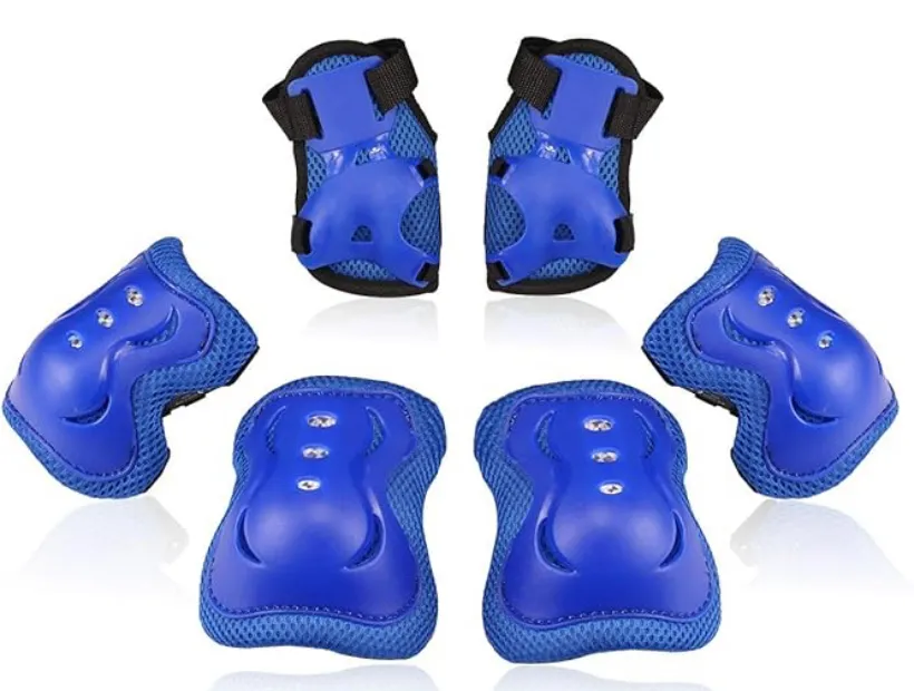 Skateboard Kids Safety Pads Blue
